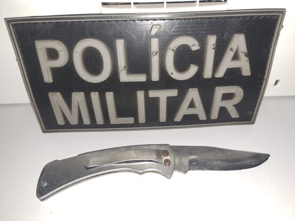 Polícia Militar de Três Lagoas prende suspeito de tentativa de homicídio e lesão corporal com canivete
