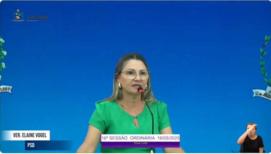 Vereadora Elaine Vogel critica prefeito Mário Celso de Andradina por decisão sobre Casa George Muller