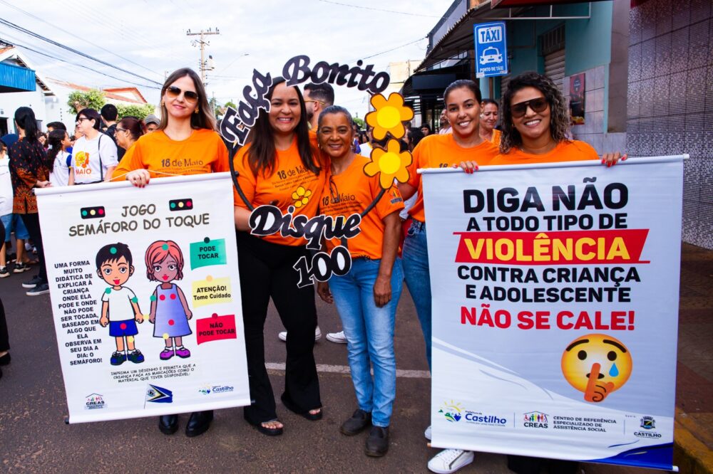 Castilho realiza passeata do “Maio Laranja” em combate ao abuso sexual infantil