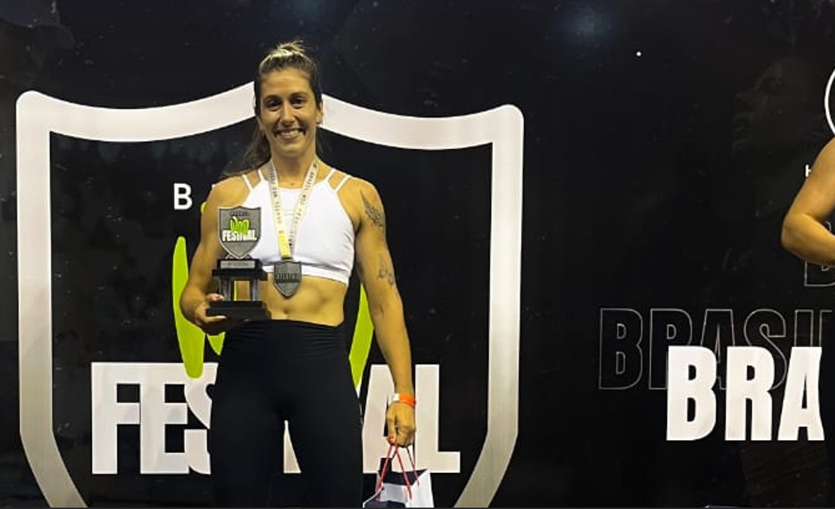 Atleta de Andradina, Larissa Feifareck conquista vice-campeonato no Brasil WOD Festival em Campo Grande