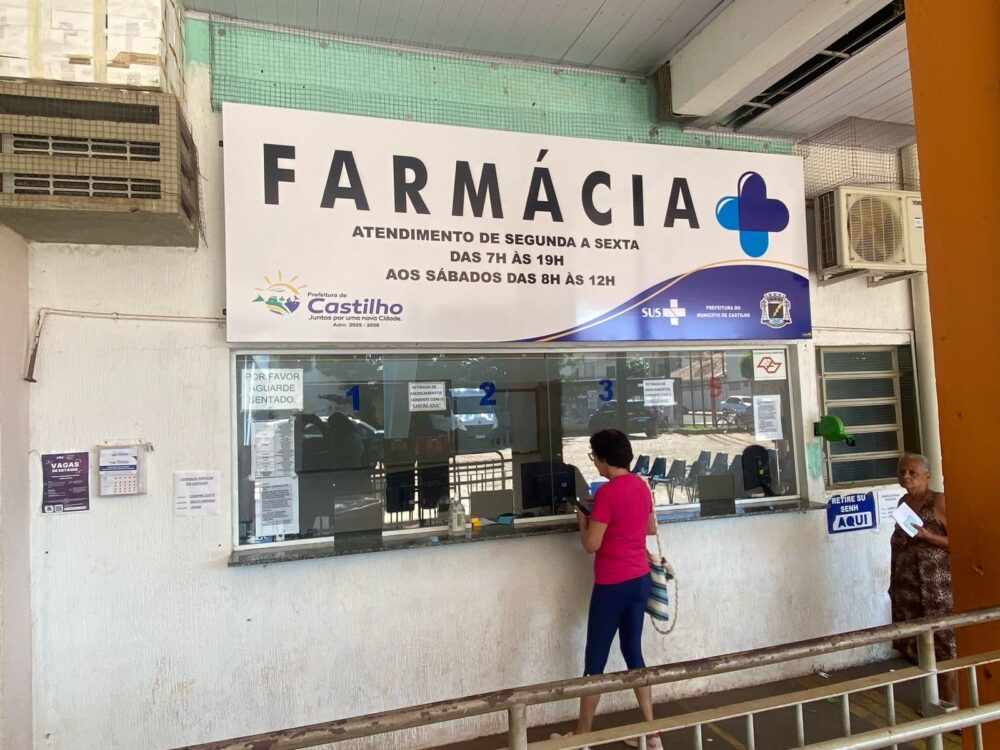 Farmácia Municipal atenderá em horário especial nesta quarta-feira (09) em Castilho