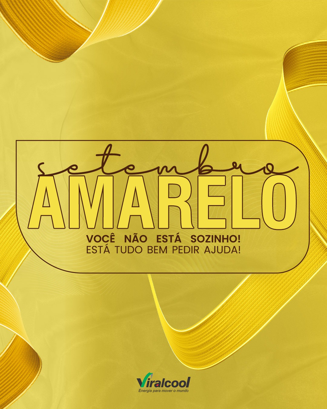 Viralcool reforça ações do Setembro Amarelo e destaca importância do cuidado com a saúde mental