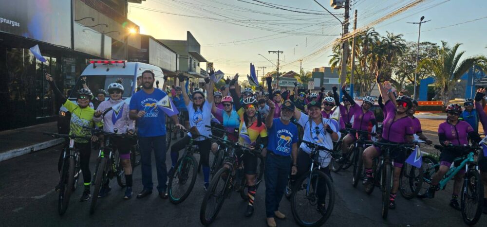 Prefeito Paulo Boaventura encerra comemorações dos 72 anos de Castilho com 4º Encontro de Ciclismo