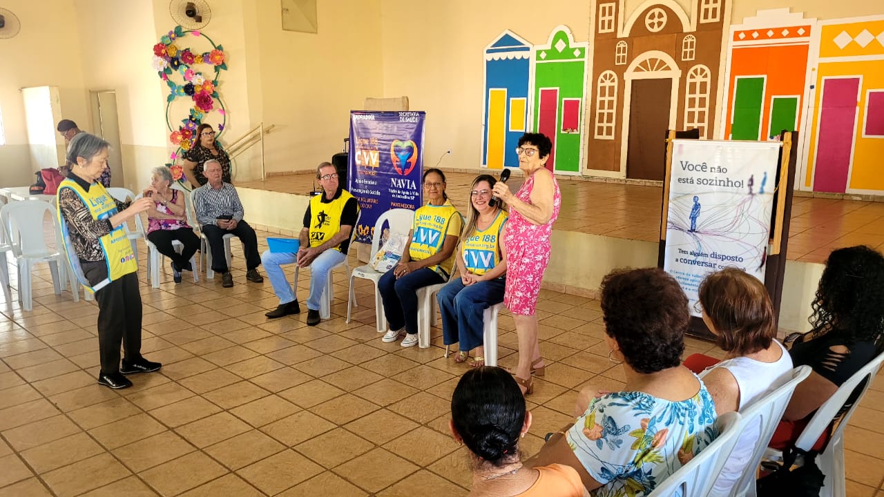 Grupo Reviver participa de palestra do CVV em Castilho durante o Setembro Amarelo