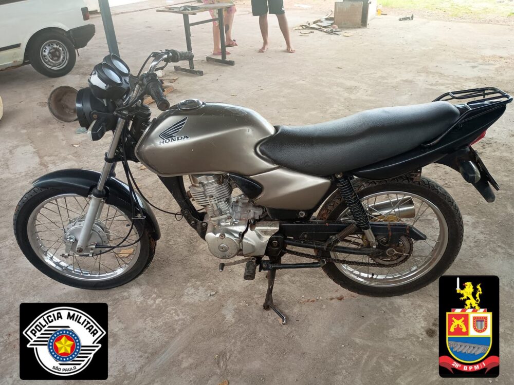 Polícia Militar recupera motocicleta furtada durante evento em Andradina