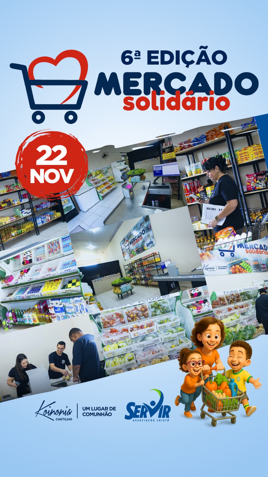 6ª Edição do Mercado Solidário acontece dia 22 de novembro em Castilho — E ainda dá tempo de ajudar!