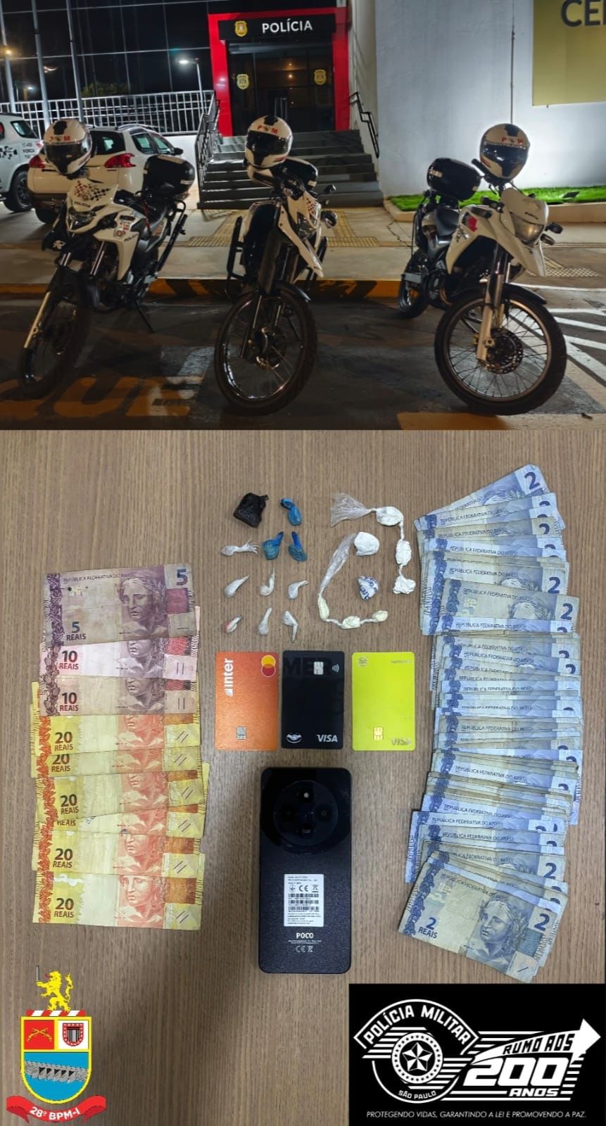 ROCAM prende homem por tráfico de drogas no bairro Otávio Minholi, em Andradina