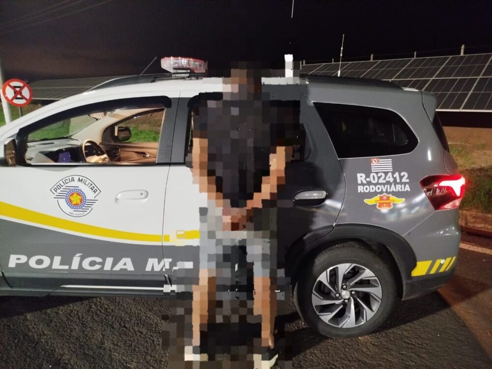Operação Impacto: Polícia Rodoviária prende homem procurado pela Justiça durante abordagem na SP-563 em Andradina