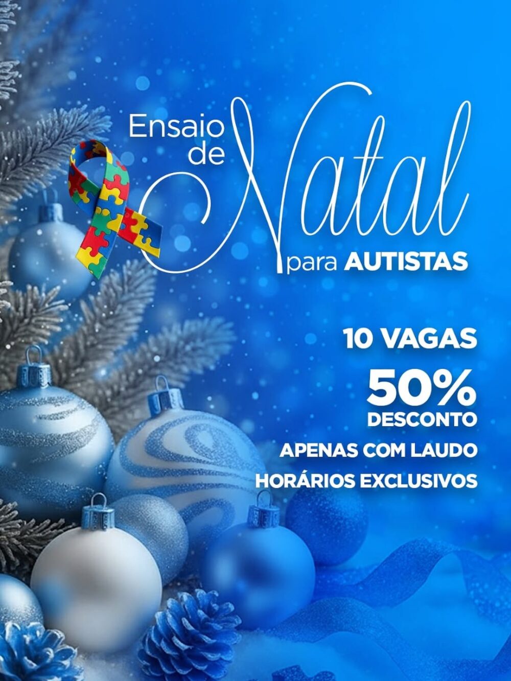Estúdio Ricardo Peixoto lança ensaio de Natal adaptado para famílias com membros no espectro autista