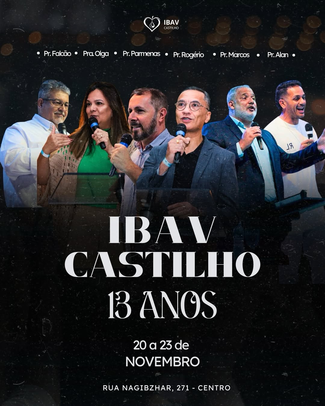 IBAV Castilho celebra 13 anos com programação especial de 20 a 23 de novembro
