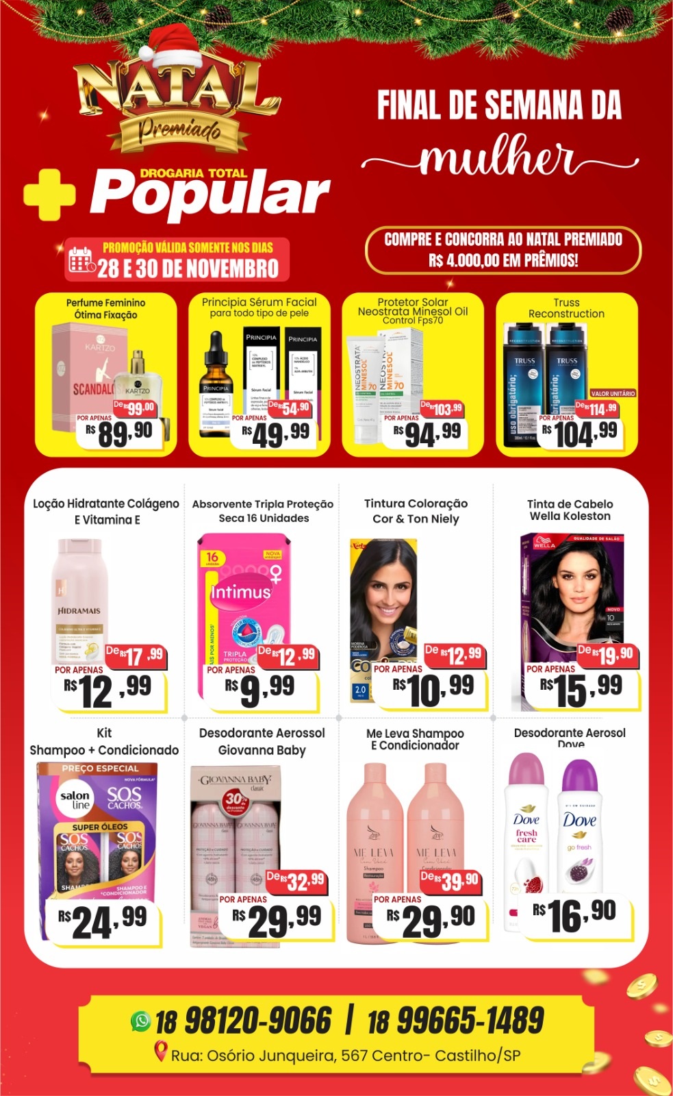 Total Popular de Castilho lança “Final de Semana da Mulher” com ofertas especiais