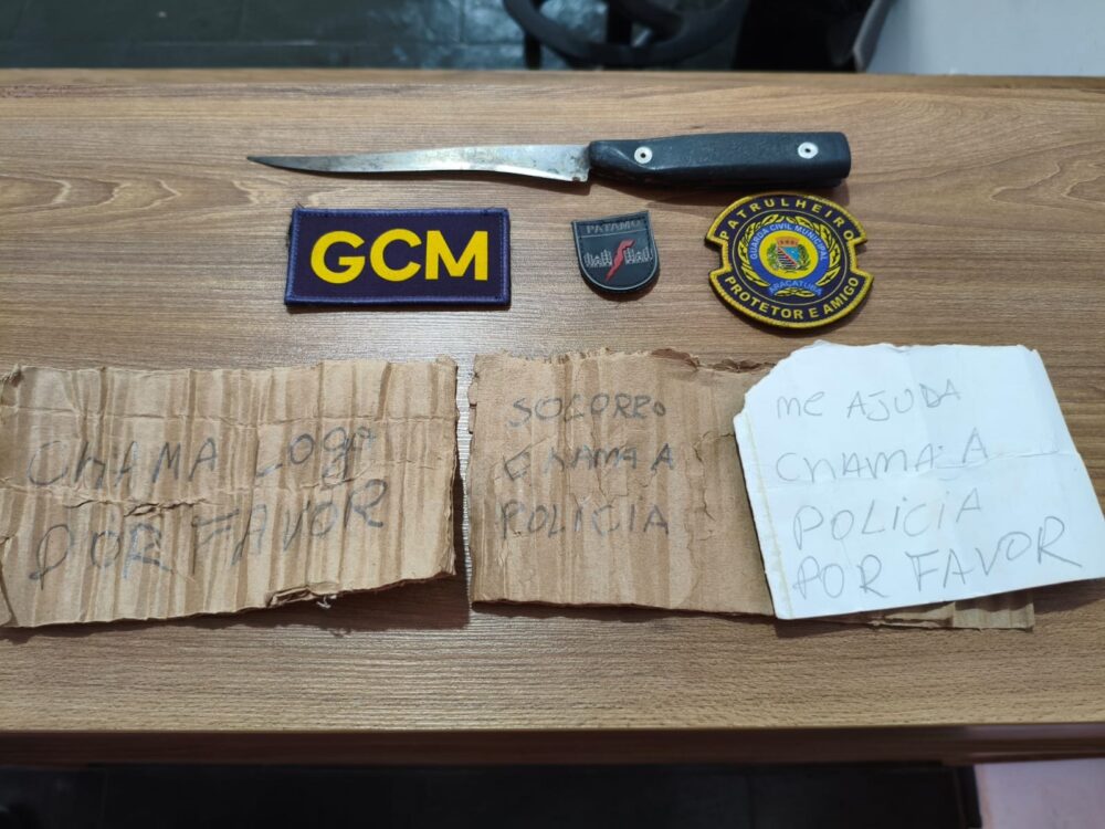 Bilhete de socorro leva GCM a resgatar mulher e criança trancadas em casa em Araçatuba