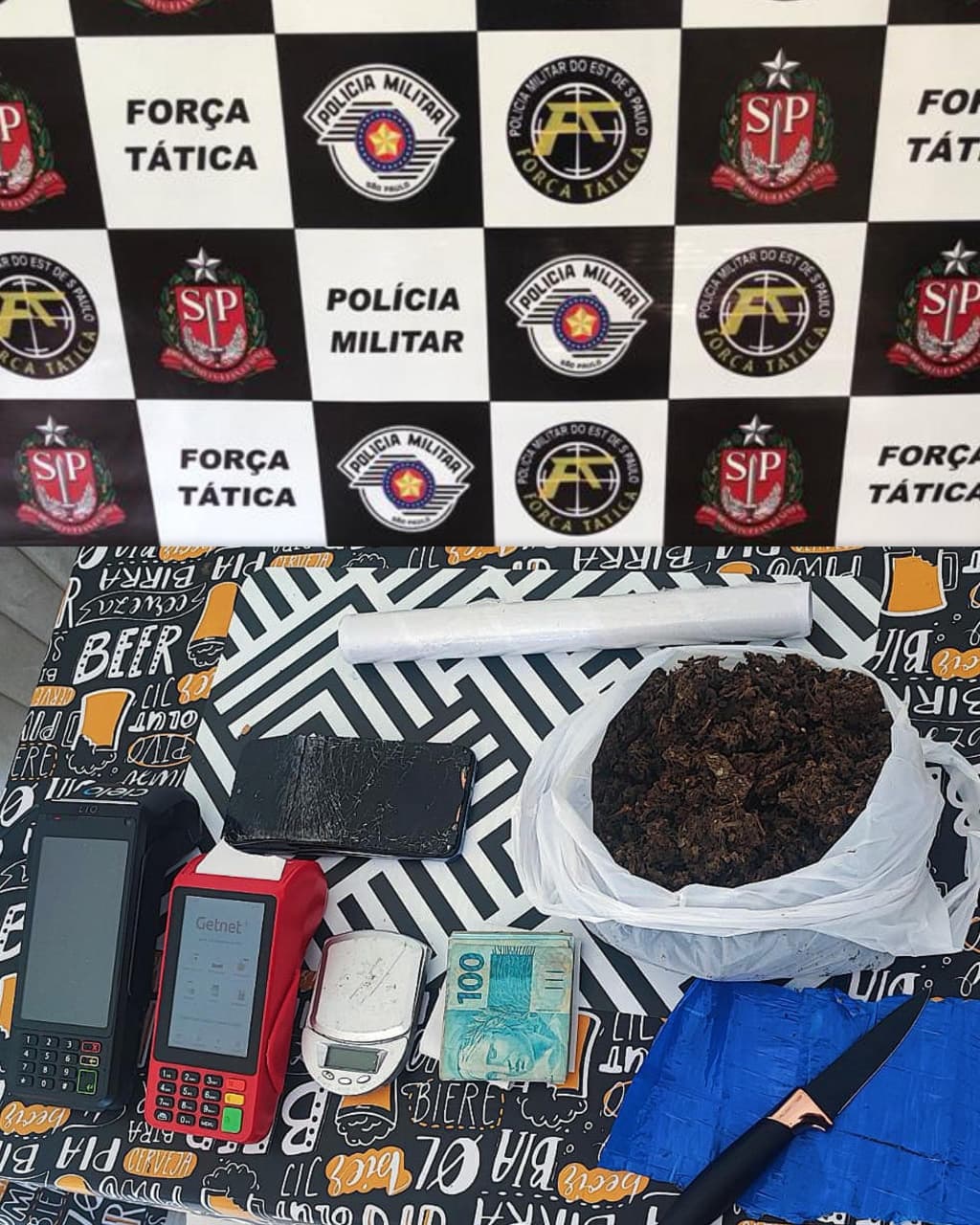 Força Tática apreende mais de meio quilo de maconha em apartamento no Primavera, em Birigui