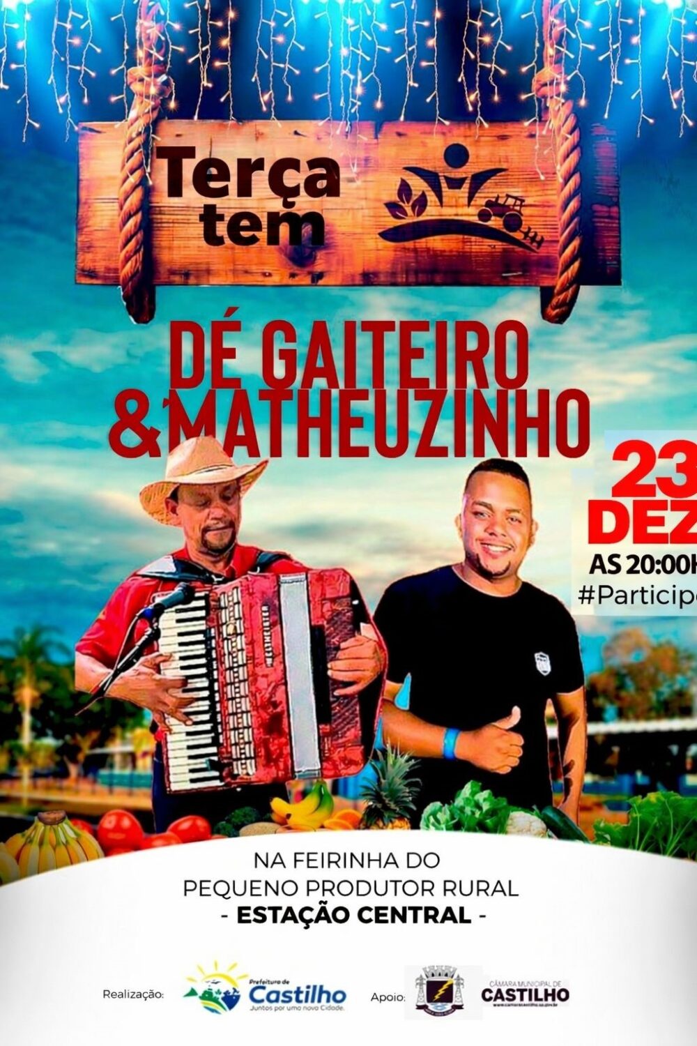 Feirinha do Produtor é antecipada para terça em Castilho