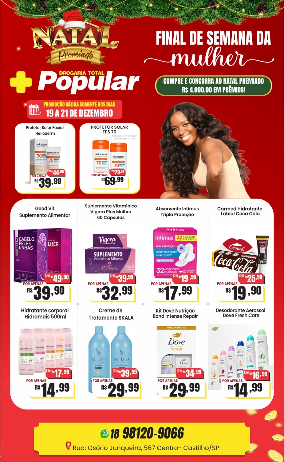 Final de Semana da Mulher na Drogaria Popular