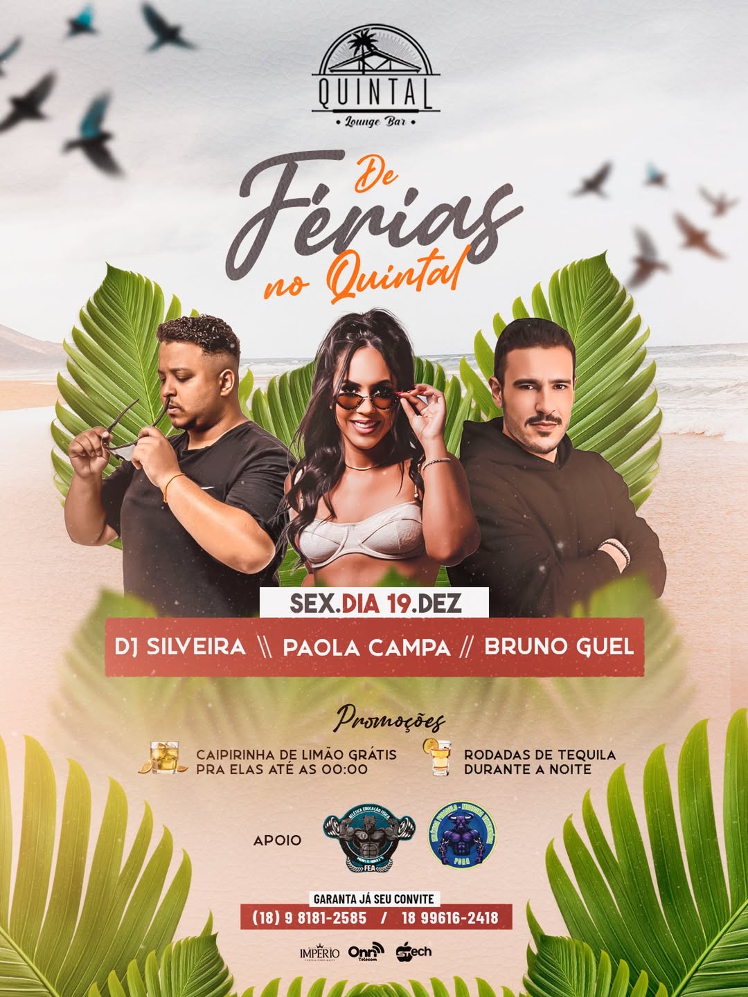 “De Férias no Quintal”: festa abre temporada no Quintal Lounge Bar em Andradina nesta sexta (19)