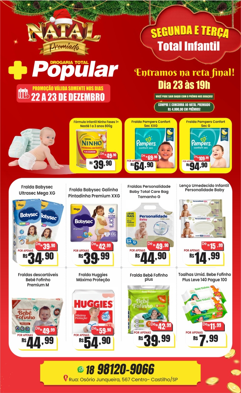 Natal Premiado entra na reta final em Castilho