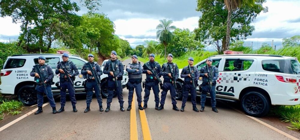 28º BPM/I realiza simulado de roubo a carro-forte para reforçar ações contra crimes ultraviolentos em Andradina