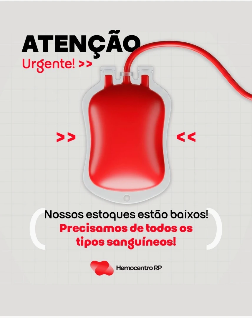 Hemocentro de Araçatuba emite alerta por falta de sangue e pede doações urgentes
