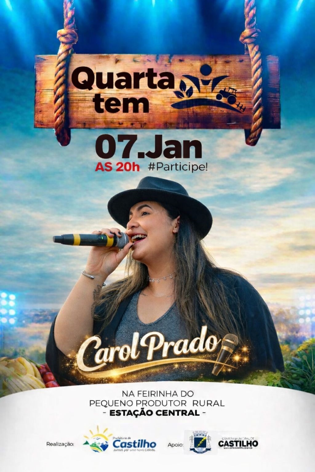 Folia de Reis abre show de Carol Prado em Castilho