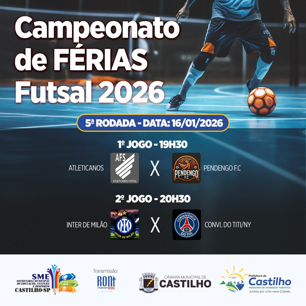5ª rodada promete jogos quentes no Futsal