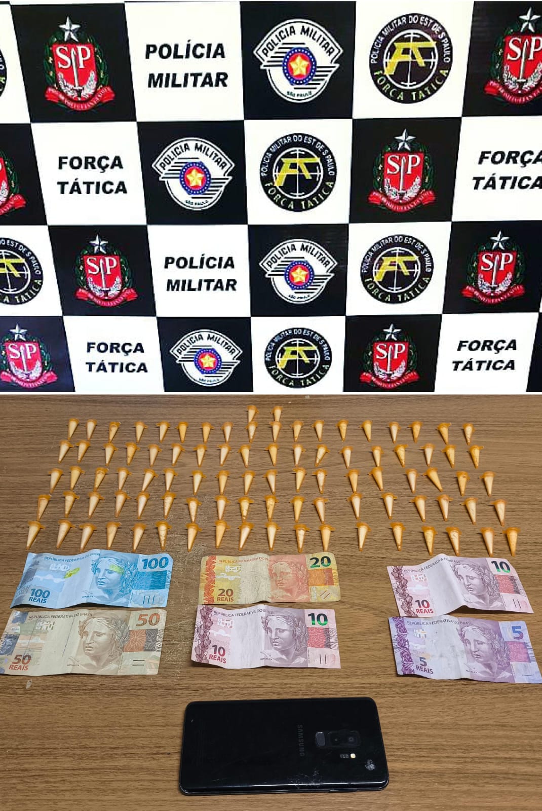 Força Tática prende suspeito por tráfico