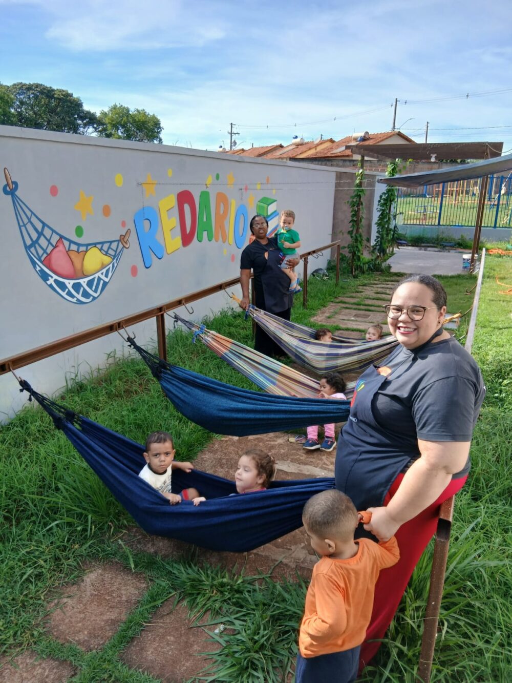 CEI de Andradina instala redário e encanta alunos