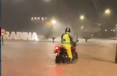 Temporal despeja 50 mm em 20 minutos e Andradina segue em alerta