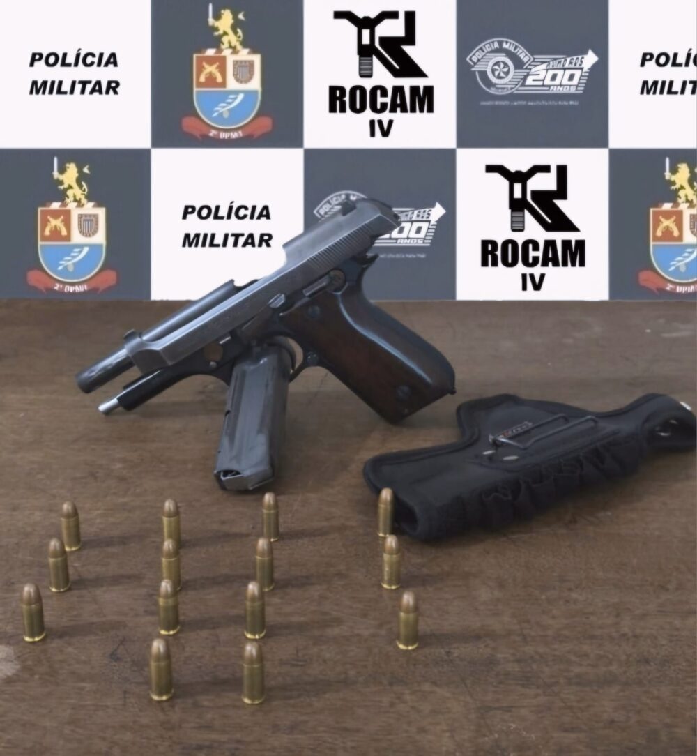 Adolescente é apreendido com arma e moto roubada após fuga em Birigui