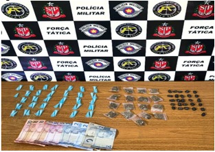 Força Tática apreende drogas no Mão Divina