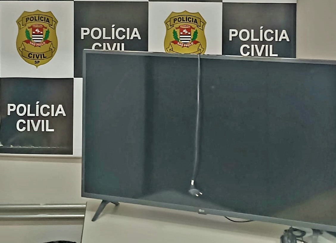 Polícia Civil recupera televisão furtada