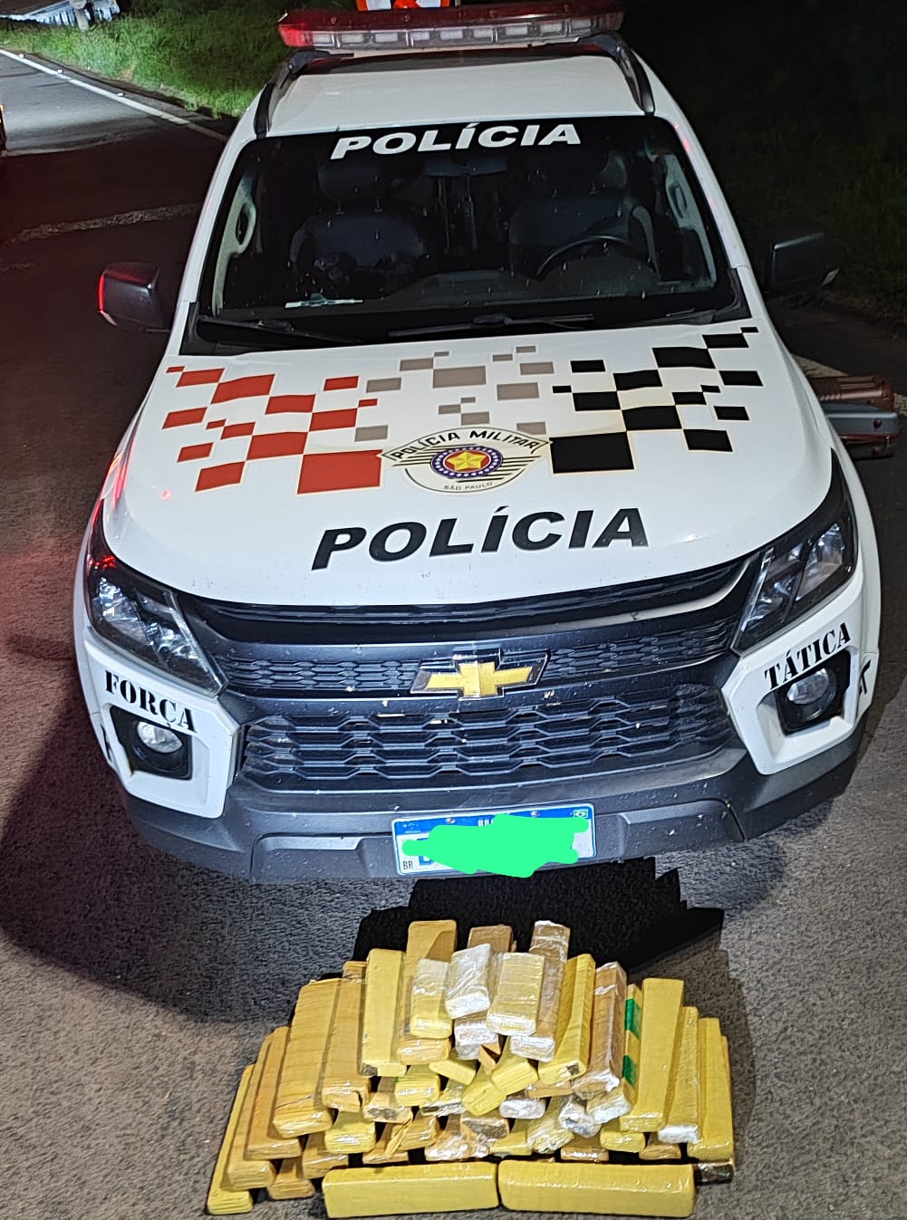 Força Tática apreende 46 kg de maconha na Rondon