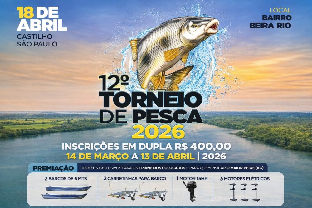 Castilho abre inscrições para Torneio de Pesca