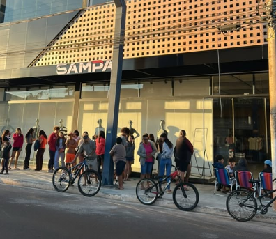 Clientes madrugam por vale em Castilho