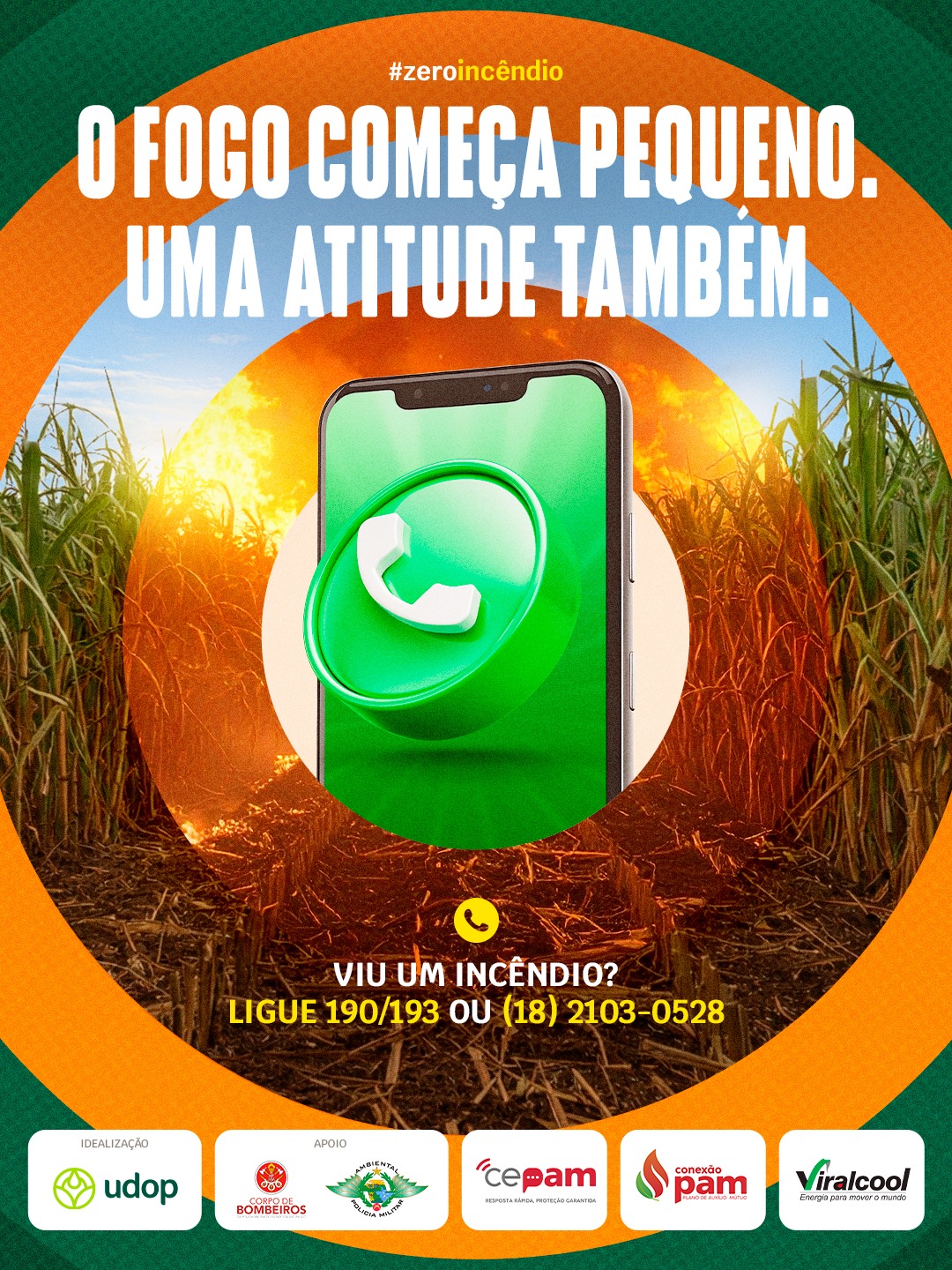 Viralcool reforça campanha contra incêndios