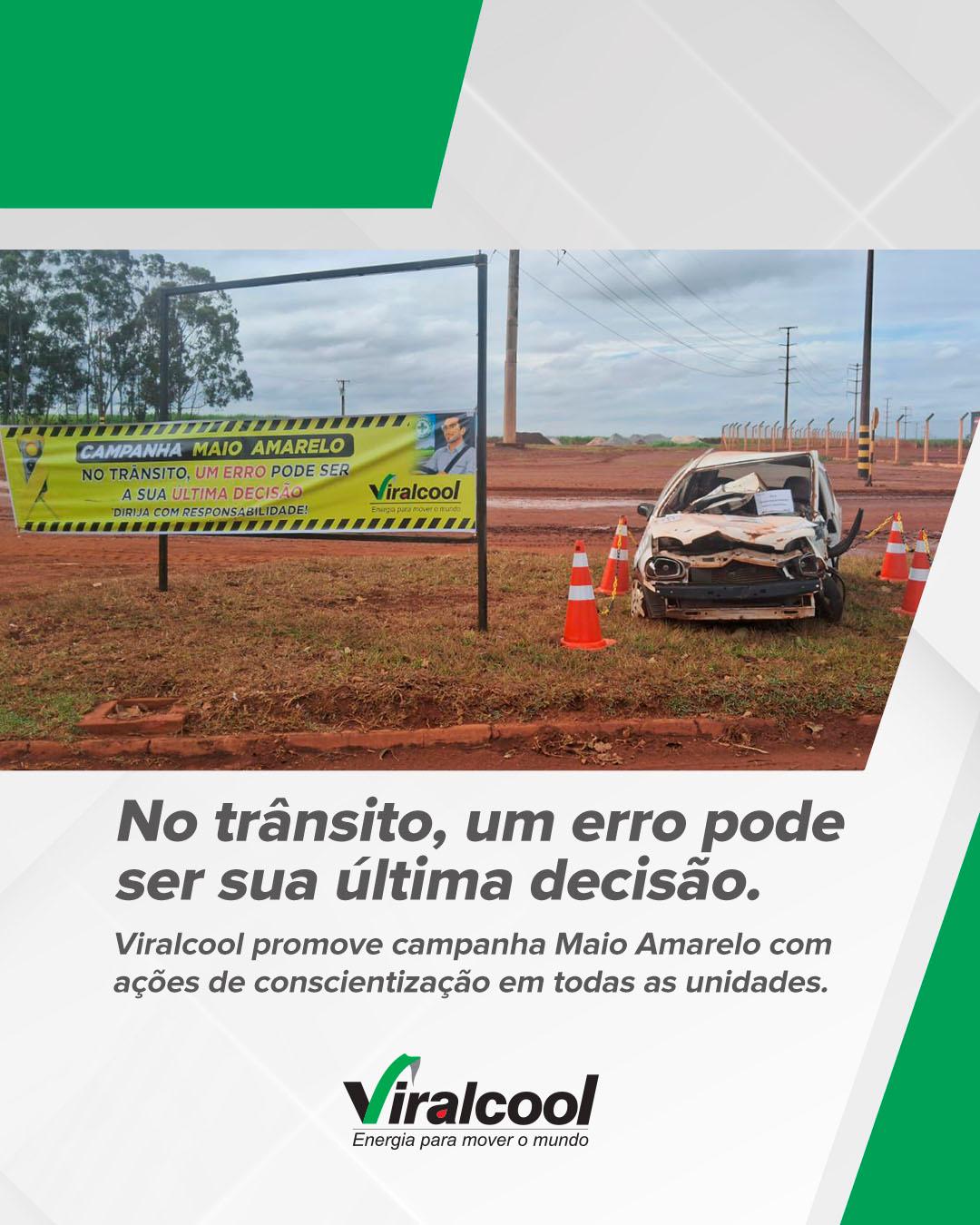 Viralcool reforça alerta no trânsito