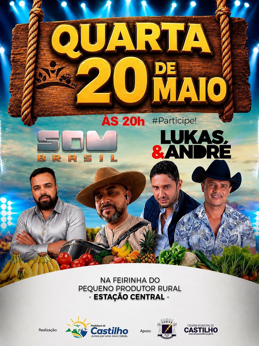 Feirinha terá música ao vivo hoje