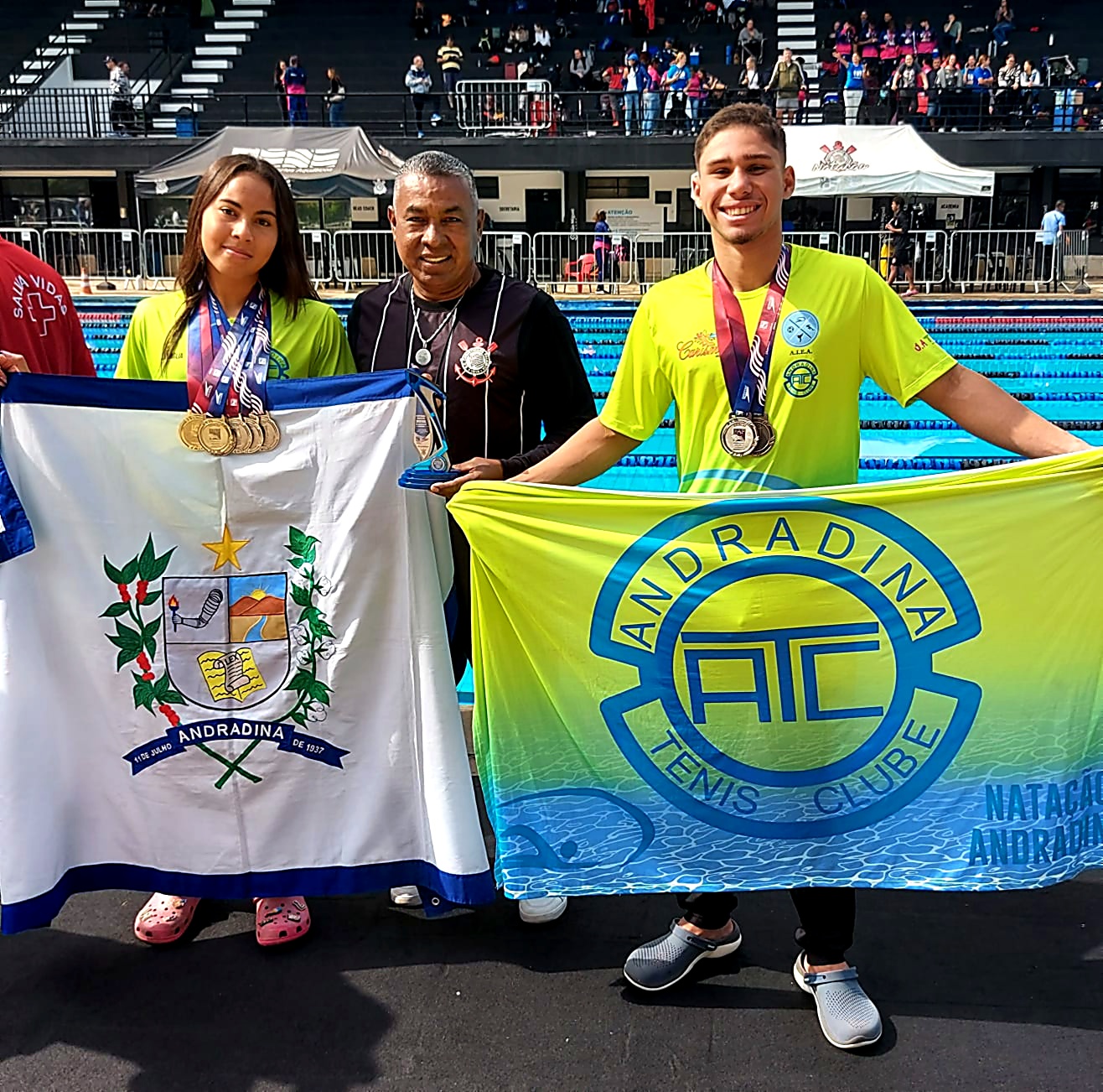 Nadadores de Andradina brilham no Paulista Juvenil de Inverno