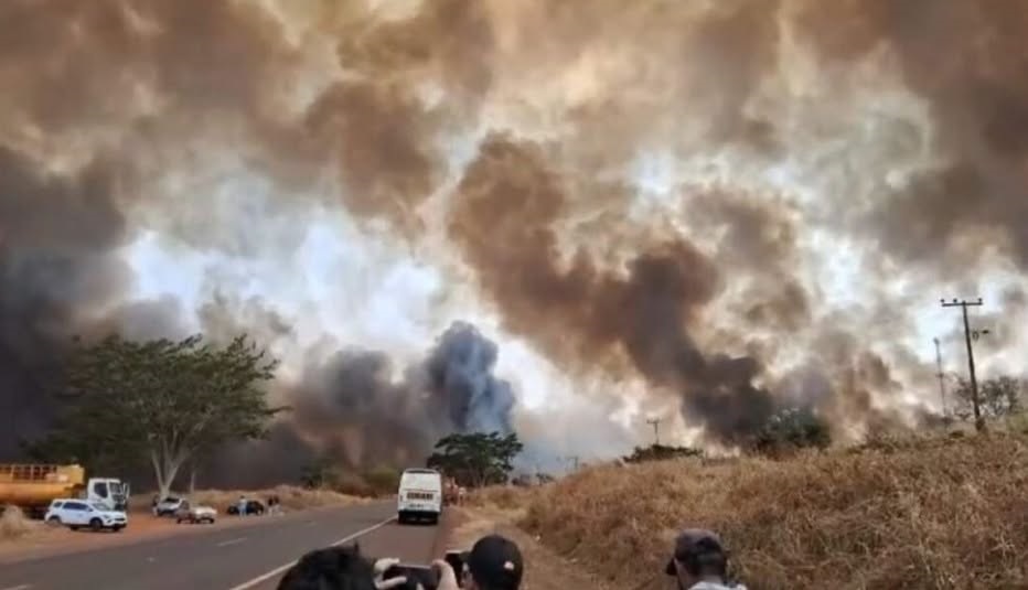 Risco extremo de queimadas coloca Andradina e região em alerta durante estiagem