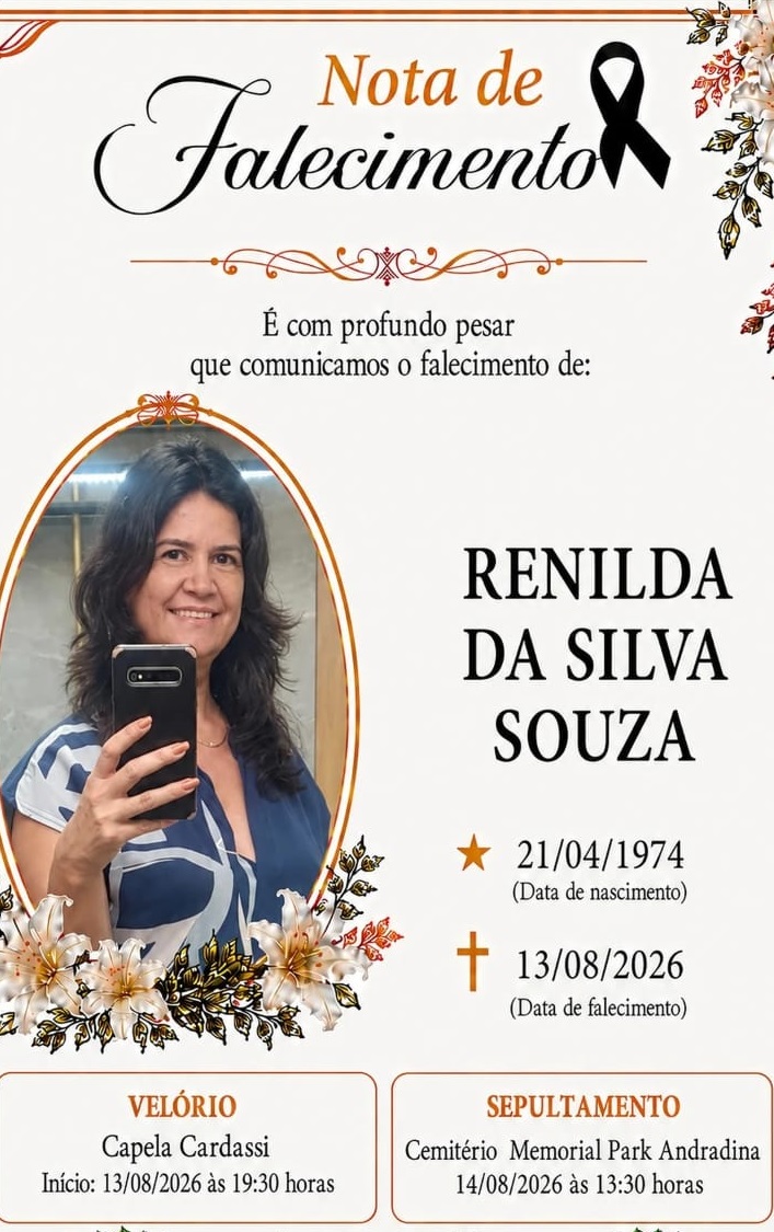 Andradina se despede de Renilda após acidente na Rondon